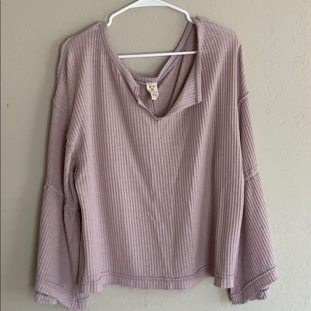 Free people long sleeve lounge shirt